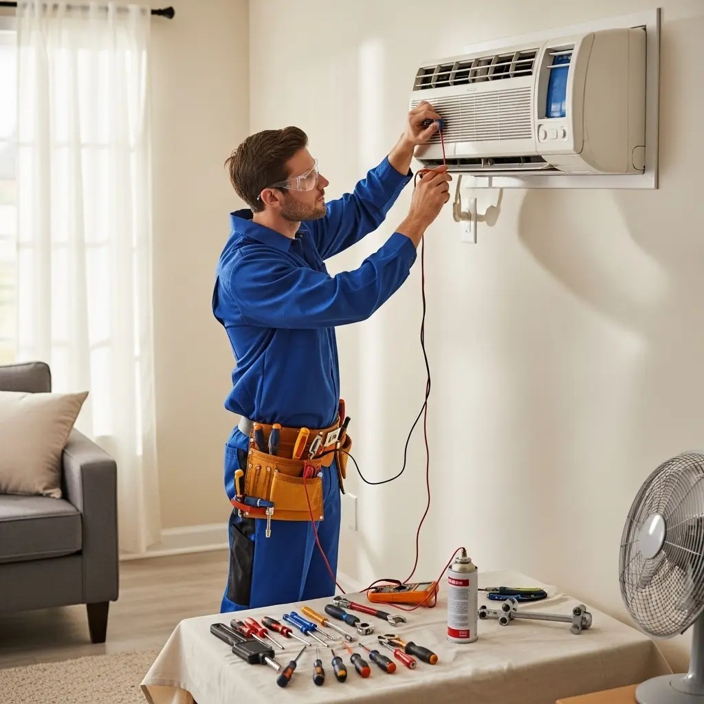 Kırkağaç Baxi Baxi klima gaz dolumu ve bakım – Enerji verimliliği artırıldı. - Teknik servis örneği